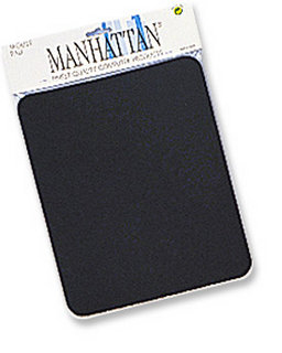 Mousepad Manhattan 423533, Grosor 6Mm, De Espuma, En Bolsa, Color Negro