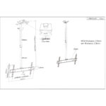 Soporte Universal De Techo P/Tv 37 A 70" Manhattan 423625