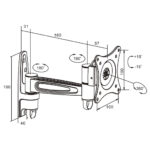 Soporte Para Monitor Manhattan 423670, 15 Kg, Aluminio, 13 Pulgadas, 30 Pulgadas , Monitor