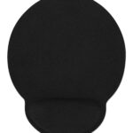 434362 Mouse Pad Con Descansa Muñecas,El Material De Gel Promueve La Posición Adecuada De La Mano Y La Muñeca, Color Negro