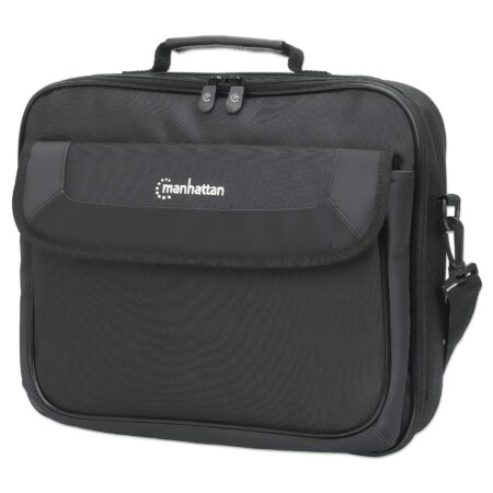 Maletin Para Laptop 14.1″ Manhattan Cambridge Clamshell/Poliester/Color Negro/439985
