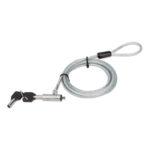 440295 Candado De Seguridad Wedge N17 Para Portátiles, Cable De Acero, Forro De Pvc Transparente, Incluye Dos Llaves, 2 M