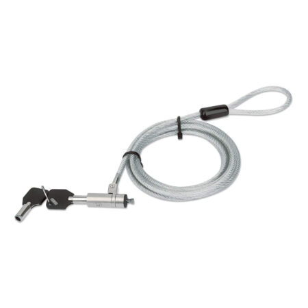 440295 Candado De Seguridad Wedge N17 Para Portátiles, Cable De Acero, Forro De Pvc Transparente, Incluye Dos Llaves, 2 M