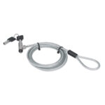 440295 Candado De Seguridad Wedge N17 Para Portátiles, Cable De Acero, Forro De Pvc Transparente, Incluye Dos Llaves, 2 M