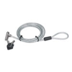 440295 Candado De Seguridad Wedge N17 Para Portátiles, Cable De Acero, Forro De Pvc Transparente, Incluye Dos Llaves, 2 M