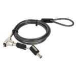 Candado De Llave P/Laptop Manhattan 440509 De 1.5M/Color Negro