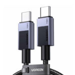 CABLE USB-C A USB-C UGREEN 45067 MACHO/1M/CARGA RAPIDA/NYLON TRENZADO/COLOR NEGRO