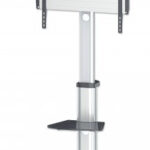 SOPORTE TIPO CARRITO PARA PANTALLA 37"-86" MANHATTAN 461245 HASTA 50KGS/COLOR NEGRO/PLATA