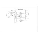 461290 Soporte Para Tv, De Pared Articulado, Pantallas Curvas O Planas De 37 Pulgadas A 90 Pulgadas De Máximo 75 Kg