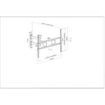 Soporte Para Tv De 37" A 70", Pared 35 Kg Manhattan 461337, Ajustes De Inclinacion, Giro Y Nivel