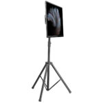 Soporte Tripode Universal Para Tv 37"-70" Manhattan 461412 Con Ajuste De Inclinacion Y De Altura/35Kg/Color Negro