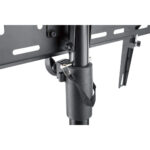 Soporte Tripode Universal Para Tv 37"-70" Manhattan 461412 Con Ajuste De Inclinacion Y De Altura/35Kg/Color Negro