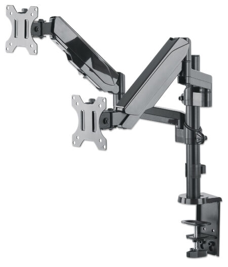 Soporte De Escritorio Para 2 Monitores 17″-32″” Manhattan 461597 Hasta 8Kg