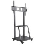 Soporte Tipo Carro Para Tv De 37-100" Manhattan 461665 Hasta 150Kg, Color Negro