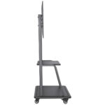 Soporte Tipo Carro Para Tv De 37-100" Manhattan 461665 Hasta 150Kg, Color Negro