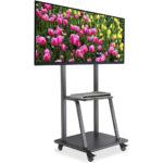 Soporte Tipo Carro Para Tv De 37-100" Manhattan 461665 Hasta 150Kg, Color Negro