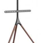 Soporte Tripode Para Tv 45"-65" Manhattan 461795 Altura Ajustable/32 Kg/Color Negro