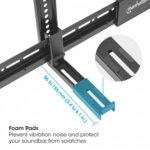 461849 Soporte Universal Para Barra De Sonido - Soporte De Pared O Montaje Vesa, Compatible Con Barras De Sonido De Hasta 15 Kg