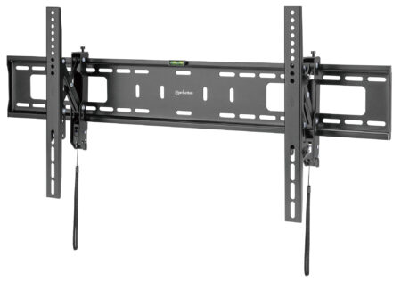 Soporte De Pared Para Pantalla 43″-90″ Manhattan 461863 Fijo Con Extension Frontal/Hasta 75Kg/Color Negro