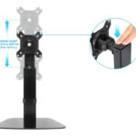 Soporte Monitor Escritorio 15 A 32 8Kg Ajuste Altura Piston Gas