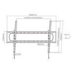 Soporte Tv P/Pared 120Kg 60In A 120In Con Inclinacion Ultradelgado