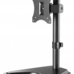 SOPORTE PARA MONITOR 17" A 32" MANHATTAN 462037, DE ESCRITORIO,  HASTA 7KG, INCLINACION/ALTURA AJUSTABLE, COLOR NEGRO