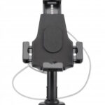 462112 Soporte Con Seguro Antirrobo Para Tabletas De 7.9 A 10.5 Pulgadas, Rotación De 360°, Inclinación +/- 70°, Giro De 330°, Candado Con Dos Llaves, Negr
