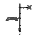 Soporte Combinado De Escritorio P/Laptop 10"-17" Y Monitor De 13"-32" Manhattan 462136 Soporta 8Kg/Color Negro