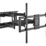 Soporte De Pared Para Pantalla 60"-120" Manhattan 462358 Doble Brazo Articulado/Hasta 120Kg/Color Negro