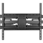 Soporte De Pared Para Pantalla 60"-120" Manhattan 462358 Doble Brazo Articulado/Hasta 120Kg/Color Negro