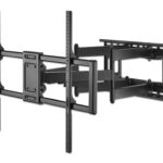 SOPORTE DE PARED PARA PANTALLA 60"-120" MANHATTAN 462358 DOBLE BRAZO ARTICULADO/HASTA 120KG/COLOR NEGRO