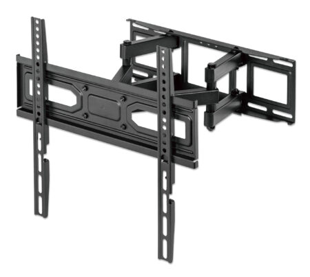 Soporte De Pared Para Tv 32″-70″ Manhattan 462433 Con Doble Brazo Articulado/Ajuste De Nivel/40Kg/Color Negro