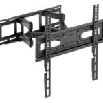 Soporte De Pared Para Tv 32"-70" Manhattan 462433 Con Doble Brazo Articulado/Ajuste De Nivel/40Kg/Color Negro