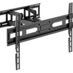 Soporte De Pared Para Pantalla 37"-80" Manhattan 462440 Doble Brazo Articulado/Ajuste De Nivel/Soporta 30Kg/Color Negro
