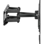 Soporte De Pared Para Pantalla 37"-80" Manhattan 462440 Doble Brazo Articulado/Ajuste De Nivel/Soporta 30Kg/Color Negro