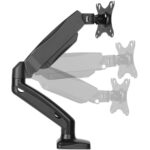 Soporte De Escritorio Para Monitor 13" - 32" Manhattan 462495 Soporta 9Kg/Articulado/Color Negro