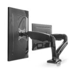 Soporte De Escritorio Para 2 Monitores 17" - 32" Manhattan 462501 Soporta 18Kg/Articulados/Piston De Gas/Color Negro