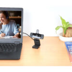 Camara Web QHD USB Auto Enfoque Cancelacion De Ruido Negra