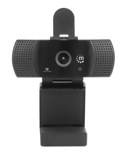 Webcam Manhattan 462556 2Mp/1920X1080 Pixeles/Full HD/USB 2.0/Rotacion 360°/Microfono Integrado/Hasta 30 Fps/Cable USB-A De 1.5M
