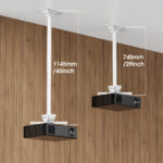 Soporte De Techo Para Proyector Manhattan 462686 Hasta 25Kg/Blanco