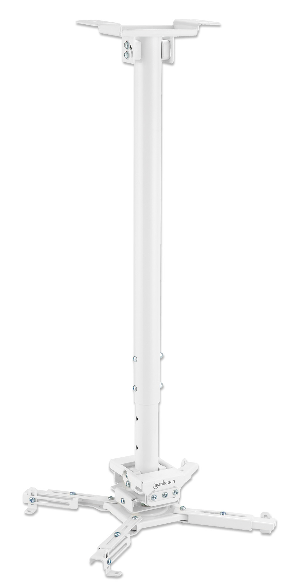 Soporte De Techo Para Proyector Manhattan 462686 Hasta 25kg/blanco