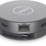 ADAPTADOR MULTIPUERTO DELL 470-AFJI, USB-C, USB-A, HDMI, RJ45, DP 6 EN 1 DA305
