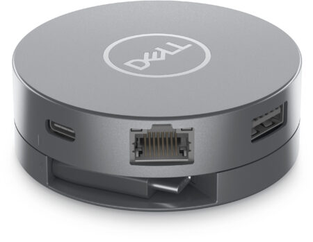ADAPTADOR MULTIPUERTO DELL 470-AFJI, USB-C, USB-A, HDMI, RJ45, DP 6 EN 1 DA305