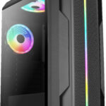 Gabinete Aerocool Splinter Duo V1 C/Ventana Rgb, Media Torre, ATX, Sin Fuente, Negro, 4711099470327