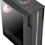 Gabinete Aerocool Splinter Duo V1 C/Ventana Rgb, Media Torre, ATX, Sin Fuente, Negro, 4711099470327