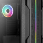 Gabinete Aerocool Splinter Duo V1 C/Ventana Rgb, Media Torre, ATX, Sin Fuente, Negro, 4711099470327