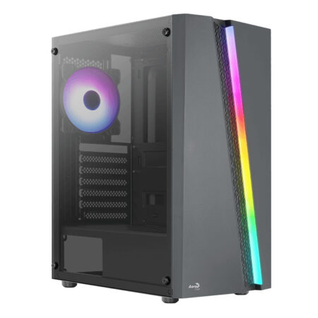 GABINETE AEROCOOL GAMER BLADE, ATX, SIN FUENTE, COLOR NEGRO, 4711099473014