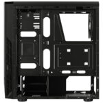 GABINETE AEROCOOL RIFT RGB, MEDIA TORRE CON VENTANA DE CRISTAL TEMPLADO, SIN FUENTE,,ATX/MICRO ATX, COLOR NEGRO, 4718009153141