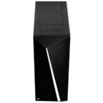 Gabinete Aerocool Shard Rgb, Negro, Media Torre C/Cristal Templado, ATX, Sin Fuente, 4718009157682