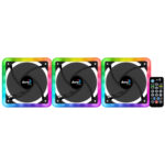 Kit 3 Ventilador Aerocool Edge 14 Pro Argb, 3 Ventiladores De 120Mm+Controlador/Control Inalambrico, 4718009158115